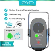 EYD A7S Car Wireless Charger Auto-Clamping Phone Holder Fast Charge Electric Smartphone Auto Close