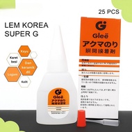 50pcs Super Quality Korean Glue G / Liquid Power Glue Adhesive / Multipurpose Super Iron Glue Drops