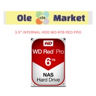 3.5” INTERNAL HDD WD 6TB RED PRO
