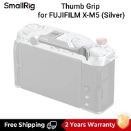 XM5 SmallRig เคสครึ่งตัวหนัง | กล้องกรงย้อนยุค | L-Plate พร้อมที่จับไม้ซิลิโคนสำหรับ FUJIFILM X-M5 4