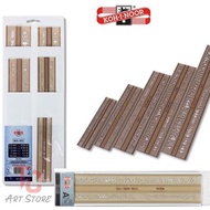 Set of 5 KOH Letter Ruler, KOH-I-NOOR Letter Ruler
