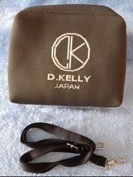 日本 D.kelly 針織拼色斜孭袋
