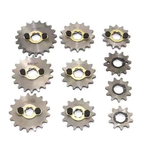 Front Engine 420 20mm 10t 11T 12t 13T 14T 15t 16t 17T 18t 19T Toothed Sprocket With Fixed Plate Lock
