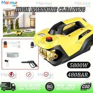 Water Jet High Pressure 5800W Car Cleaner 480Bar Portable Car Cleaner Wash Machine Heavy Duty Home