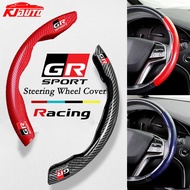 Toyota GR Sport Carbon Fiber Steering Wheel Cover GR Gazoo Racing Anti Slip Car Steering Wheel Prote
