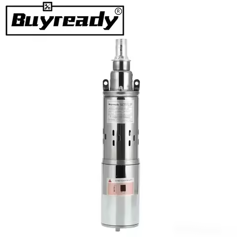 Lift=30m-45m 20L/min 9m Wire 12V 24V 48V Solar Pump Deep Well Submersible Water Pump Screw Irrigatio