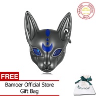 Bamoer 925 Sterling Silver Bạc Đen Ai Cập Mèo Thiên Chúa Quyến Rũ Cho Phụ Nữ Vật liệu làm vòng tay t