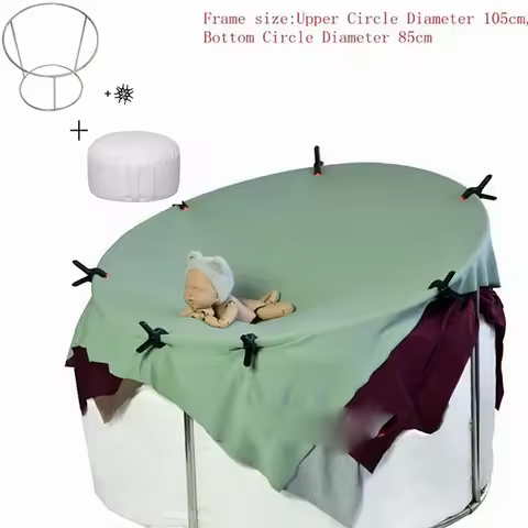89cm Height Beanbag Stand Posing Steel Frame Newborn Photography Props Poser Studio Backgrounds Baby