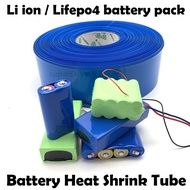 battery PVC Heat Shrink Tube Wrap Skin For 18650 21700 32650 lifepo4 lipo solar Pack Wire Lithium In