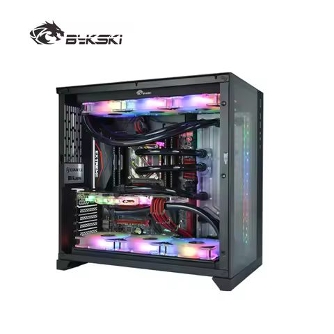 Bykski Water Cooling Kit with Pump 120mm Fan 360mm Radiator PC System G1/4'' Fitting Hose Tube Distr