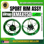 YAMAHA X MAX XMAX250 SPORT RIM BINTANG STAR ASSY 350x15 400x14 SET ASTRIX SPORT RIM AJI RACING BLUE 