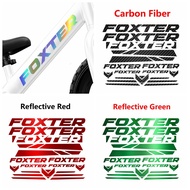 FOXTER Bike Carbon Fiber Vinyl Sticker Decal for Mountain Bike Stickers and Road Cycling Decals