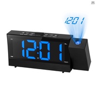 Digital Projection Alarm Clock with 6.4-inch Large Screen 3-in-1 180 Degree Rotatable Projector Clock with Dual Alarm &amp; Snooze FM Radio Phone Charger LED Displa  Tolo4.03