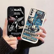 HK-41 Rock ACDC Shockproof Casing for Black and White Silicone Samsung A25 A24 A34 A17 A35 A26 FE S2