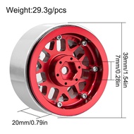 4PCS CNC Aluminium 1.3" Beadlock Wheel Rim Wheel Hub for TRX4M Axial SCX24 FMS FCX24 1/18 1/24 RC Cr