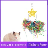 Dkkioau Bird Shredder Toy Colorful Shredding for Hamster Budgie