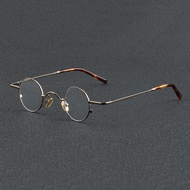 【NEW TOOT】 Ultralight Pure Titanium Round Eyeglasses Frame Vintage Men Optical Eyewear Replaceable L