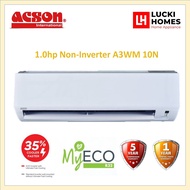 Acson Wall Mounted 1.0hp Non Inverter A3WM10N R32 Greenery Refrigerant