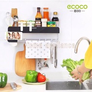 ECOCO ชั้นวางของอเนกประสงค์ ชั้นวางของ ในห้องน้ำและห้องครัว ติดผนัง E1712