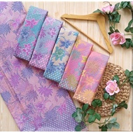 KATUN COTTON BATIK FABRIC - PEKALONGAN BATIK FABRIC- SOFT PASTEL BATIK FABRIC- BLOUSE TOP BATIK FABR