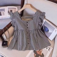 Girly Summer Top - Square Neck Backless Lightweight Women's Shirt