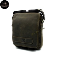L Size Rush Rider Sling Bag Full Grain Cow Leather Shoulder Bag CrossBody Leather Messenger Bag Beg 