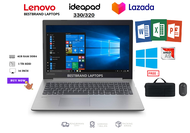 LAPTOP LENOVO IDEAPAD 320/330 AMD A9 LAYAR 14 INCH WINDOWS 10 BERGARANSI FREE TAS/MOUSE