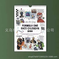 New Product F1 2026 Racing Commemorative Album Calendar Ultimate Car Fan Racing Theme Wall Calendar