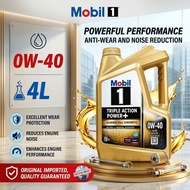Original MOBIL 1 TRIPLE ACTION POWER+ 0W-40 4L Full Synthetic Engine Oil Car Lubricant Engine Protec