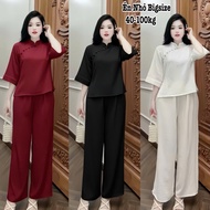 [DEAL DO CNY 2026] High Quality Women's Big Size Blue Suit Set, Dharma Dress for Temple Ceremony Hal