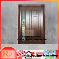 52" x 83" Walnut-- RRG6S-12 Full Solid Wooden Door | Pintu Kayu | Pintu Murah | Main Door | pintu rumah | pintu kayu