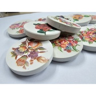 Carrom Striker Acylic with Flower Design