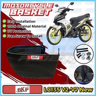 BKP Yamaha LC135 Motorcycle Basket Plastic Quality v2 v3 v4 v5 v6 v7 v8 Bakul PVC Motorsikal siap besi bracket