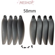 MESHOPMY Folding Propeller Blades, Black Universal Remote Control Drone Parts, 58mm/66mm Plastic Qua