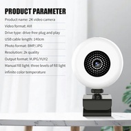 HD 2K Webcam live  beauty lamp 360 Degree With Microphone For Computer PC Laptop Video Google Meetin