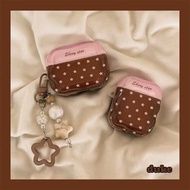 Pink Brown Star Baseus E3 New Style w042023/2025 Version Bluetooth Headset Protective Case Baseus e3