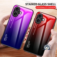 Cool Gradation Glass Phone Case For OPPO A6 A6i A6X A5 A5i A5S A5X Pro Plus Max GT A60 5G 4G 5G 4G L