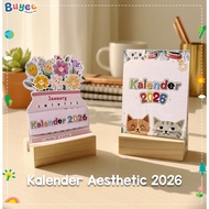 BUYEE GIFT - Aesthetic Desk Calendar 2026 | Aesthetic Calendar 2026| Unique Calendar | 2026 Calendar