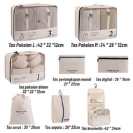 Tas Tempat Penyimpanan Baju Koper/ Travel Bag Set Jaring / Jala Storage Tas Penyimpanan/ Travel