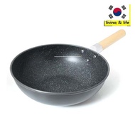 Korean Non-Stick Wok Pan ( 33cm 35cm 37cm 39cm 42cm)