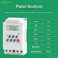 BDGF Digital Timer Switch 16 ON/OFF Settings 30A 220V 24hr 7 Days Weekly Programmable Relay for Home