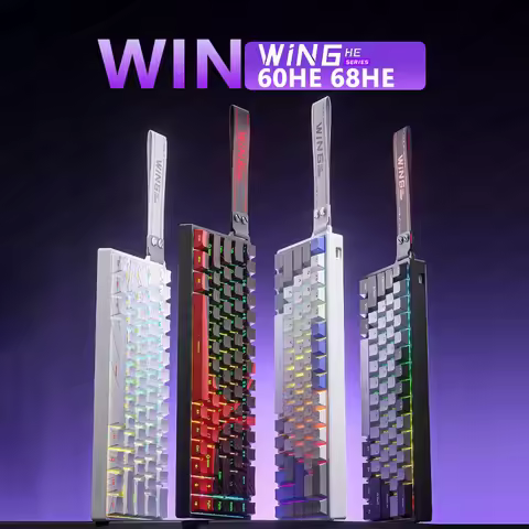 Aula Win60 Win68 HE Win 60 he Win 68he Gaming Magnetic Mechanical Keyboard 8k Wired Hotswap RGB Rapi