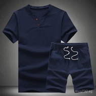 Set of Items Promotion 2  M-5XL Support Korean Version High Volume Large Size Flat Linen Men's 7QP8