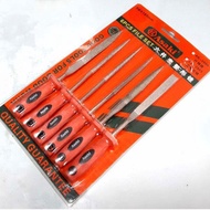 5x180mm Asaki AK-3900 6-piece mini file set