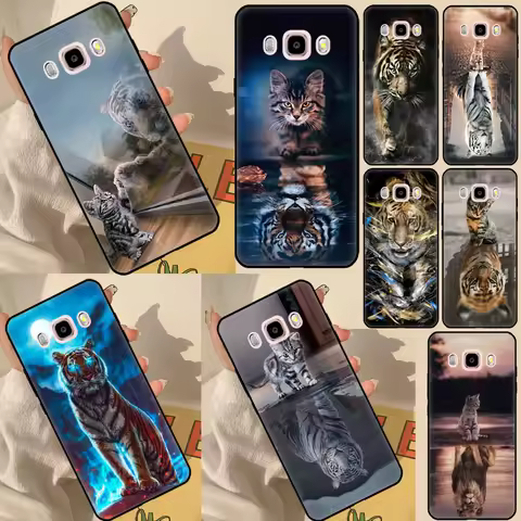 Cool Animal Big Cat Tiger Phone Case For Samsung Galaxy J5 J3 J7 A5 J1 2016 2017 J2 Core J8 A9 J4 J6