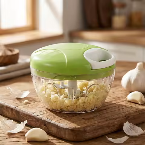 Press & No Eye Irritation! Home Press-Type Garlic Masher Mixer Garlic/Ginger Chopper Garlic Paste in