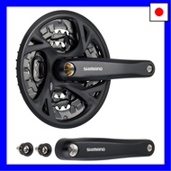 【Direct from Japan】Shimano FC-M371 Crankset, Black, 44x32x22T, 175mm, 9-Speed, with Chain Guard, Com
