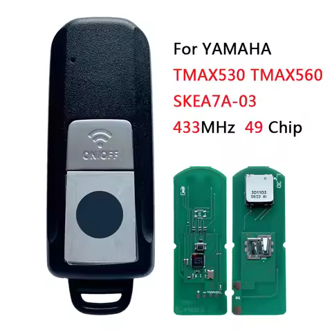 TXY003 For YAMAHA TMAX530 TMAX560 2017-2023 Motorcycle Remote Smart Control Key 433MHz 49 Chip SKEA7