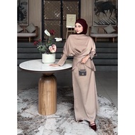 Luma Wrap Set with Skirt - Atwell Apparel Skirt Set Baju Set Skirt