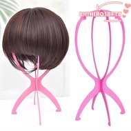 CHIHIRO1BFT8 Portable Folding Wig Stand, Plastic Hollow Plastic Mannequin Head Holder, Durable Stabl